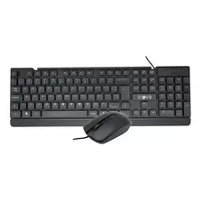 Kit Teclado E Mouse Pc Lan House Escritorio Office Cor Preto