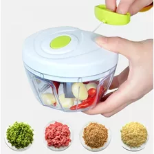 Mini Processador Alimentos Triturador Manual 3 Lâminas