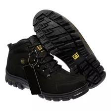 Bota Coturno Adventure Trilha Masculino Confort Top Em Couro