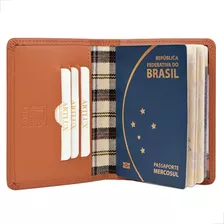 Capa Para Passaportes Couro Legitimo Porta Cartões Premium