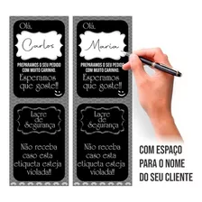 Etiqueta Lacre Adesivo Segurança Delivery Personalizado Nome Cor Preto