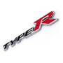 Emblema Honda Civic Tipo Typer Volante 2016-2021 Rojo-negro