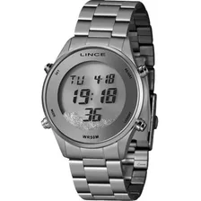 Relógio Lince Prata Digital Sdm4638l Original Nfe E Garantia