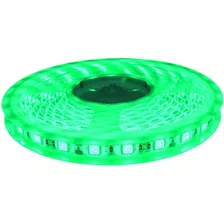 Tira De Led 5050 Color Verde - Rollo X 5 Mts - Exterior