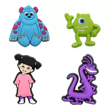 04 Pins Para Croc E Babuche Boo Sullivan Mikki Monstro S.a