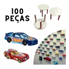 Suporte Coleção Carrinho Hotwheels 100 Un Mesinha Pizza