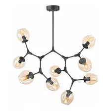 Lustre Pendente Krypton 9 Lâmpadas Preto Pd7901-9.000 110v/220v