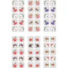 Adesivos De Unha 100 Brancos + 400 Coloridos