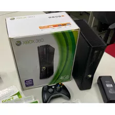 Xbox 360 Slim Na Caixa Com Jogos