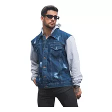 Jaqueta Blusa Jeans Masculina Promoção Pai Plus Size 