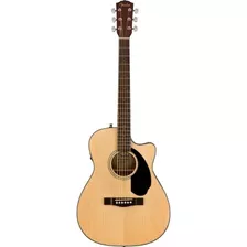 Guitarra Electroacústica Fender Classic Design Cc-60sce 097-0153-021 Para Diestros Natural Walnut Brillante