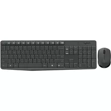 Kit Combo Teclado Mouse Wireless Rf 2.4 Usb Logitech Mk235