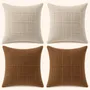 Kit 4 Capas De Almofada Linho Premiun Sofa Sala Decorativa