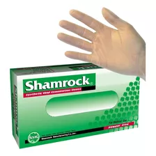 Shamrock 20000 Series Guantes De Vinilo Libres De Polvo, L,