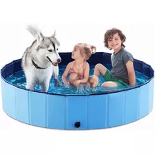 Alberca Plegable Piscina Perro Mascota Bañera Baño 120x30 Cm