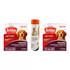 Anti Pulga De Cachorro Kit Shampoo + 2 Coleiras 7 Meses