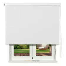 Cortina Roller Blackout Shade Master Cort0004 De 170cm X 140cm Liso Color Blanco - Unidad Por 1