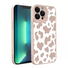 Funda Para iPhone 13 Pro - Estampado Vaca Rosa