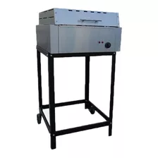 Parrilla Eléctrica Tst Nogal 1500w 3 Niveles Potencia + Base