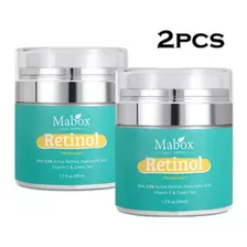 2 Peças Mabbox 50ml Retinol 2,5% Creme Hidratante