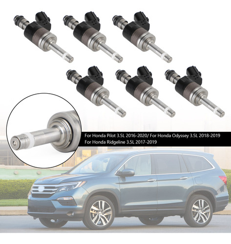 Inyector De Combustible 6x For Honda Pilot Odyssey Ridgelin Foto 5