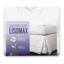 Saia Cama Box Solteiro Lisomax Branco(90x190) Fibrasca