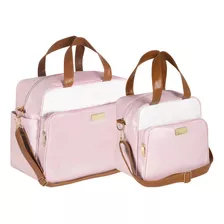 Kit Bolsas Maternidade Rosa Candy Plike Baby Fxbrs