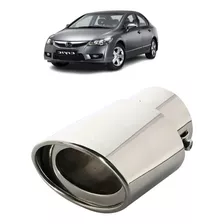 Ponteira Escapamento Honda Civic 2005/2011 Inox Cromado Topp