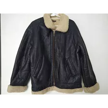 Campera De Cuero Con Corderito Oferta!!! 