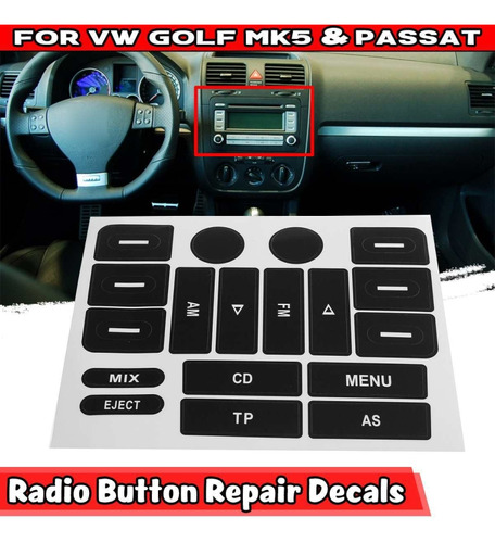 Adhesivo De Reparacin De Botones De Radio Para Volkswagen G Foto 4