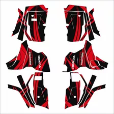 Adesivo Quadriciclo Honda Fourtrax 420 2014 2024 Vermelho 3