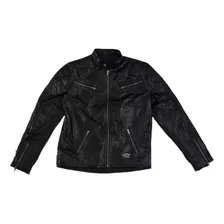 Campera Cuero Brooklyn Flagstaff Protecciones Teo Motos