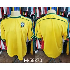 Camisa Brasil Torcedor Da Época 1998 Dellerba 