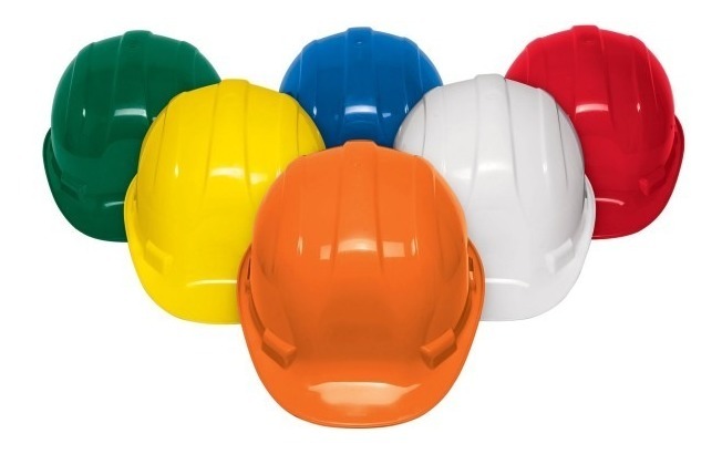 Casco Seguridad Obra Construcción Trabajo Saylens C/ Arnes