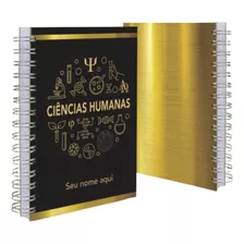 Caderno Universitário Ciências Humanas Personalizado C/nome 