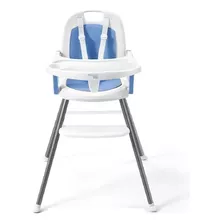 Cadeira Alimentacao Portatil Refeição Bebe Cadeirinha Azul