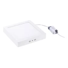 Plafon Panel Led 24w Aplicar Cuadrado / Redondo Blanco Techo