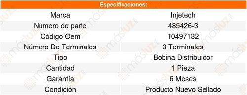 Bobina Encendido 280zx 6cil 2.8l 80_83 Injetech 8198247 Foto 4