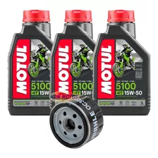 Kit 3 Lts Óleo Motul 5100 15w50 +filtro Bmw F800 Gs 2013ed