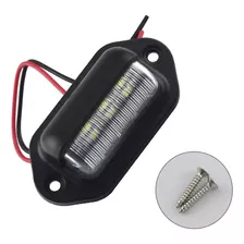 1 Luz De Placa Carro 6 Leds Caminhão Carretinha 12v 24v