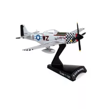 Miniatura Avião Caça Mustang Segunda Guerra Mundial 1/100