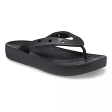 Sandalia Crocs Classic Platform Flip Flop Mujer Black