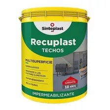 Pintura Para Techos Membrana Liquid Impermeable Recuplast 4l