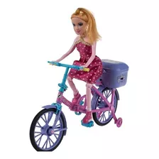 Boneca Passeio De Bicicleta & Luzes Musica Fun Game