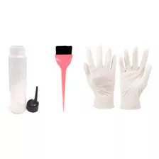 Dosificador Aplicador De Tintura+ Pincel + Guantes En Casa E