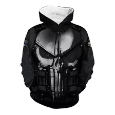 Sudadera Con Capucha Punisher Para Cosplay Y Anime