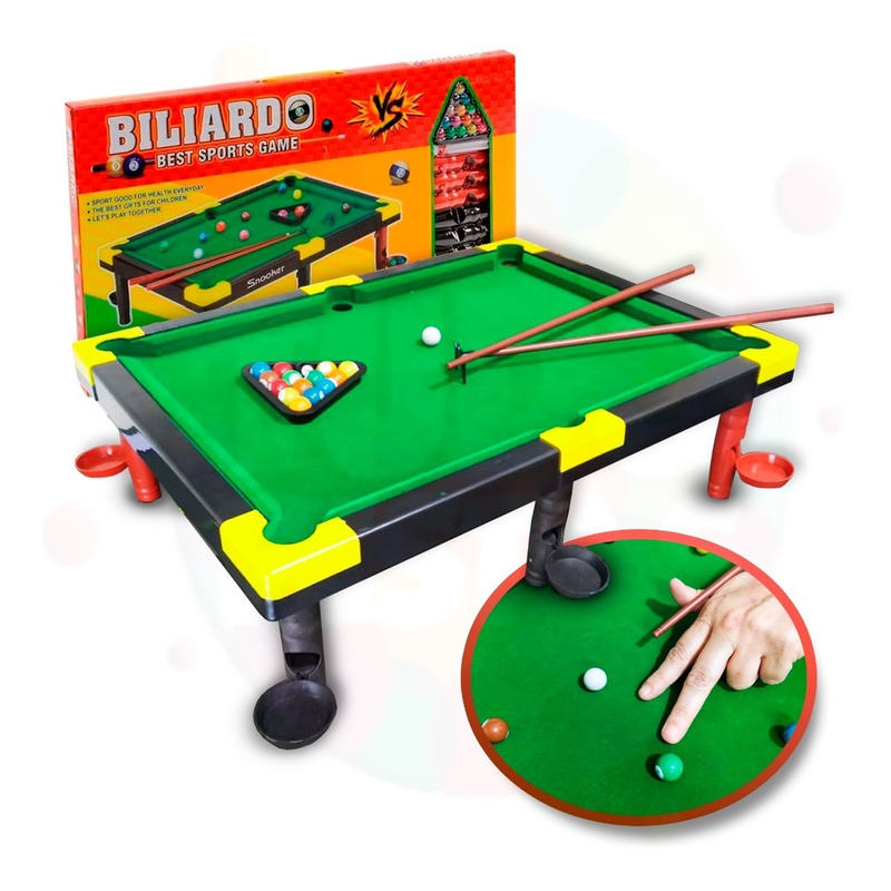 Mesa Sinuca Bilhar Snooker Infantil Brinquedo Jogar Taco (6841A) tem aqui,  na ABMIDIA!