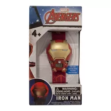 Reloj Pulsera Digital Bulb Botz Marvel Avengers Iron Man