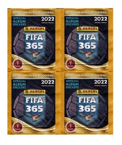 Kit 100 Figurinhas Do Álbum Fifa 365 2022 (20 Envelopes)