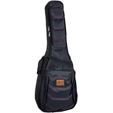  Funda Estuche P/guitarra Jumbo Tripleacolchado T/mochila Bk